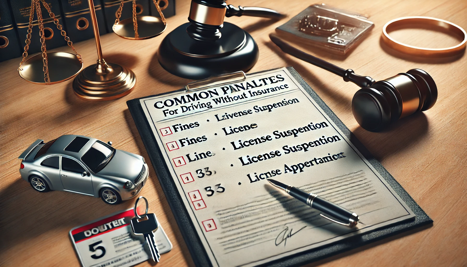 Common Penalties for Driving Without Insurance